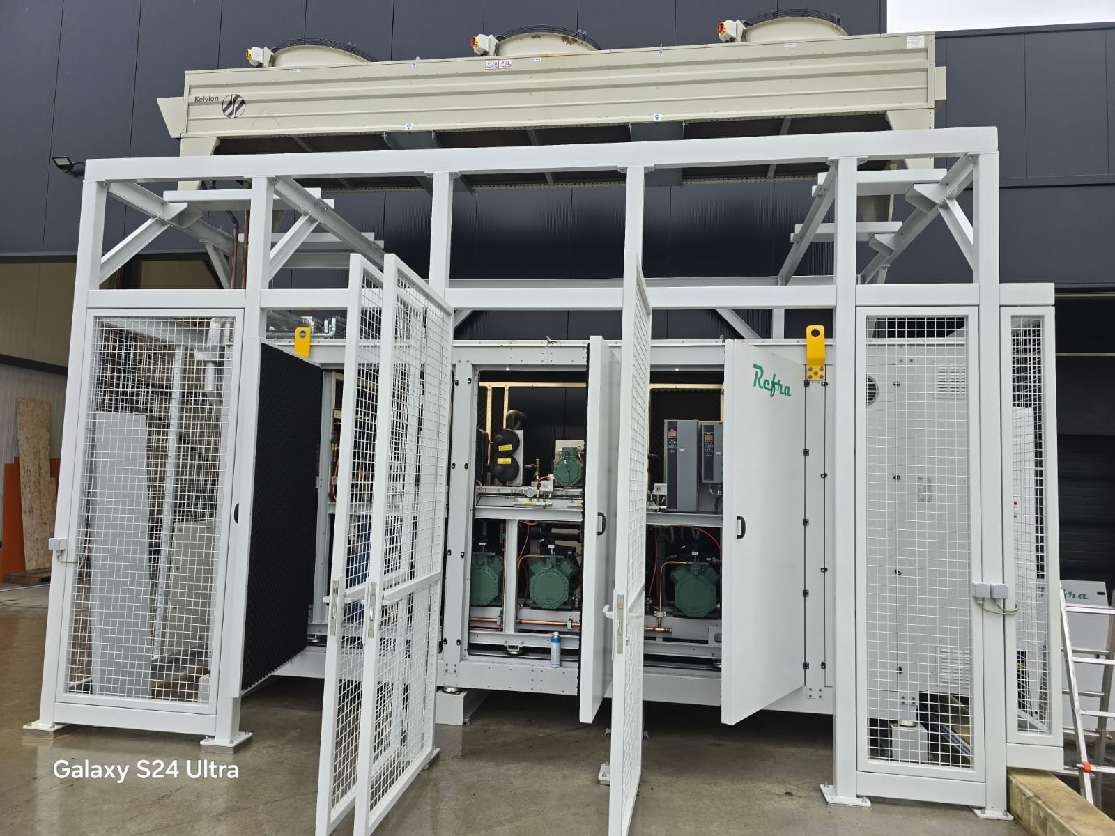 Koelcentrale met compressoren